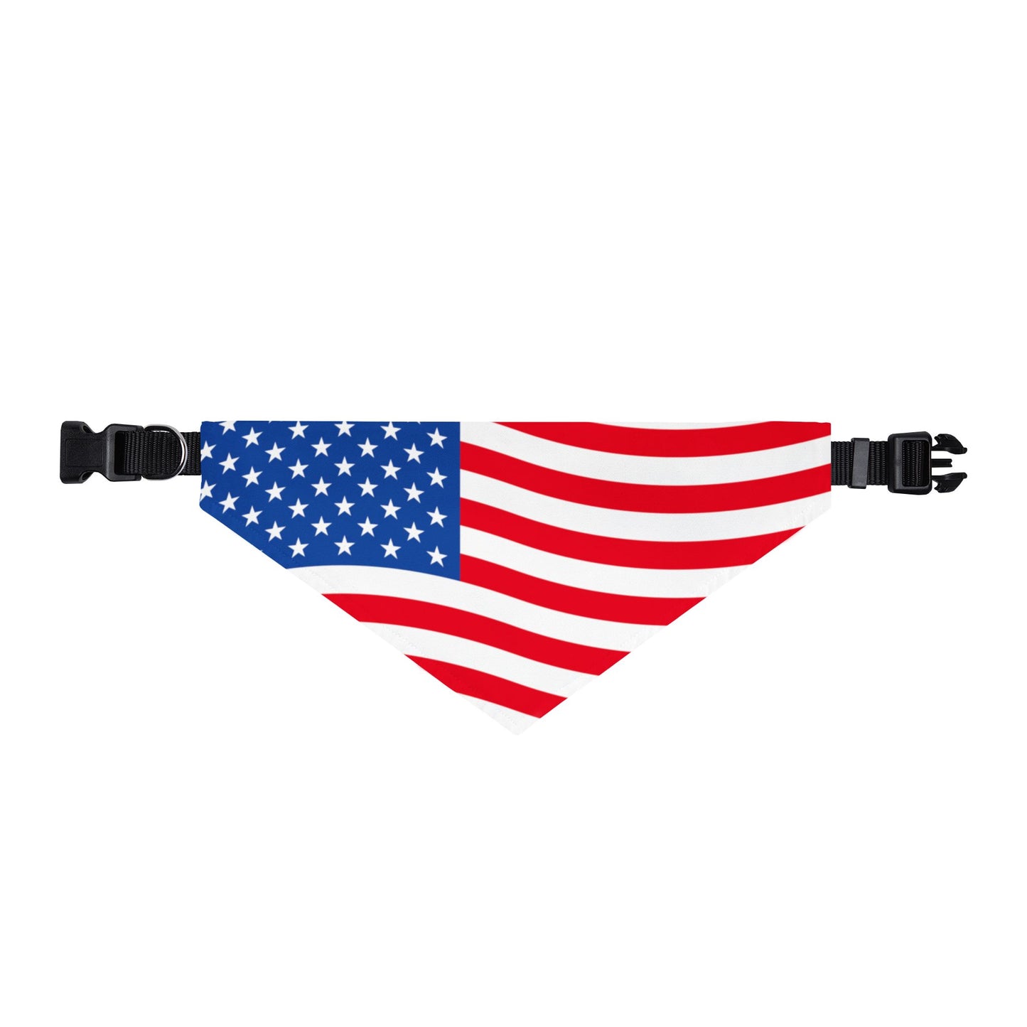 American Flag Clip-On Pet Bandana — Patriotic Dog & Cat Collar Accessory for 4th of July