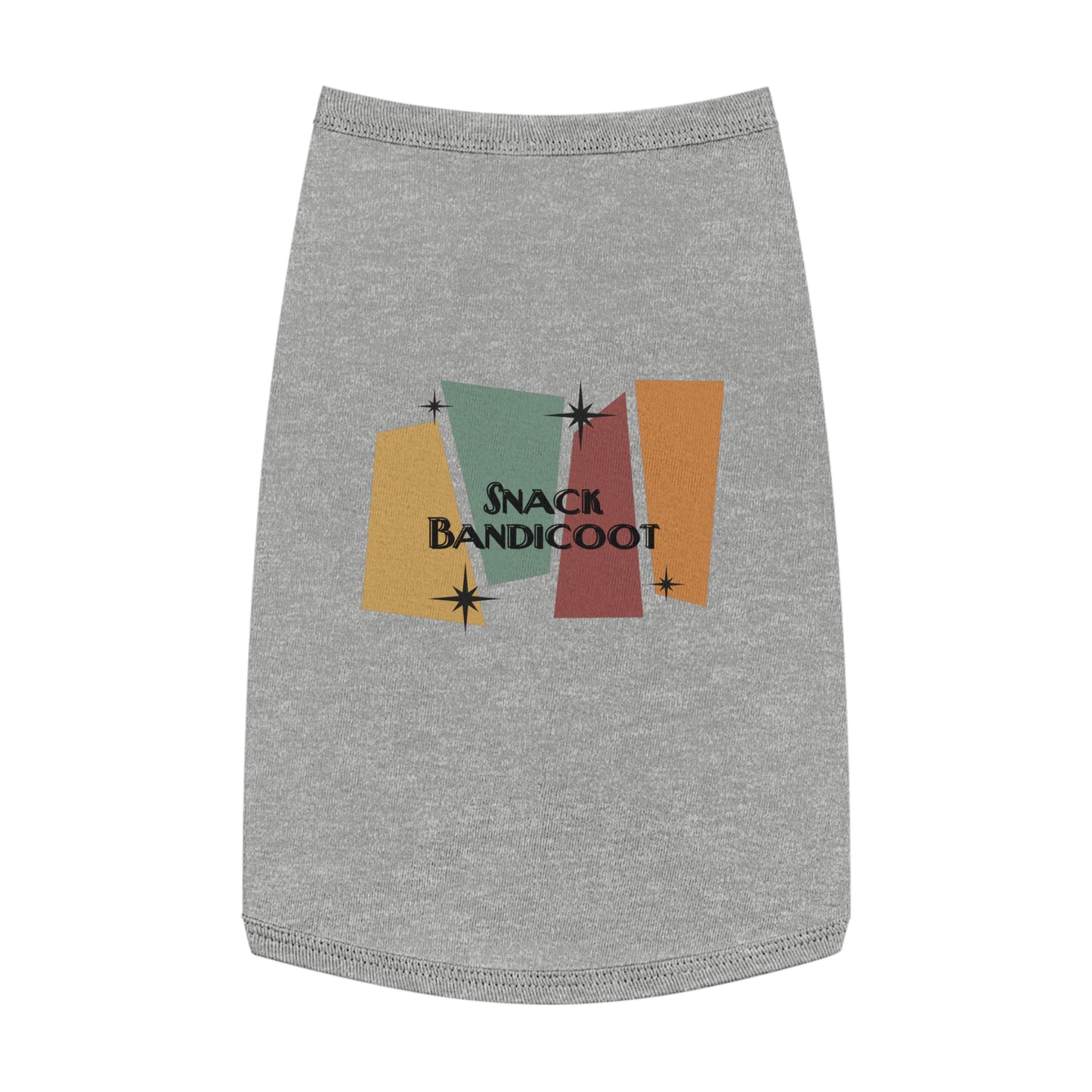 Pet Tank Top — Retro 'Snack Bandicoot' Graphic Dog/Cat Tee