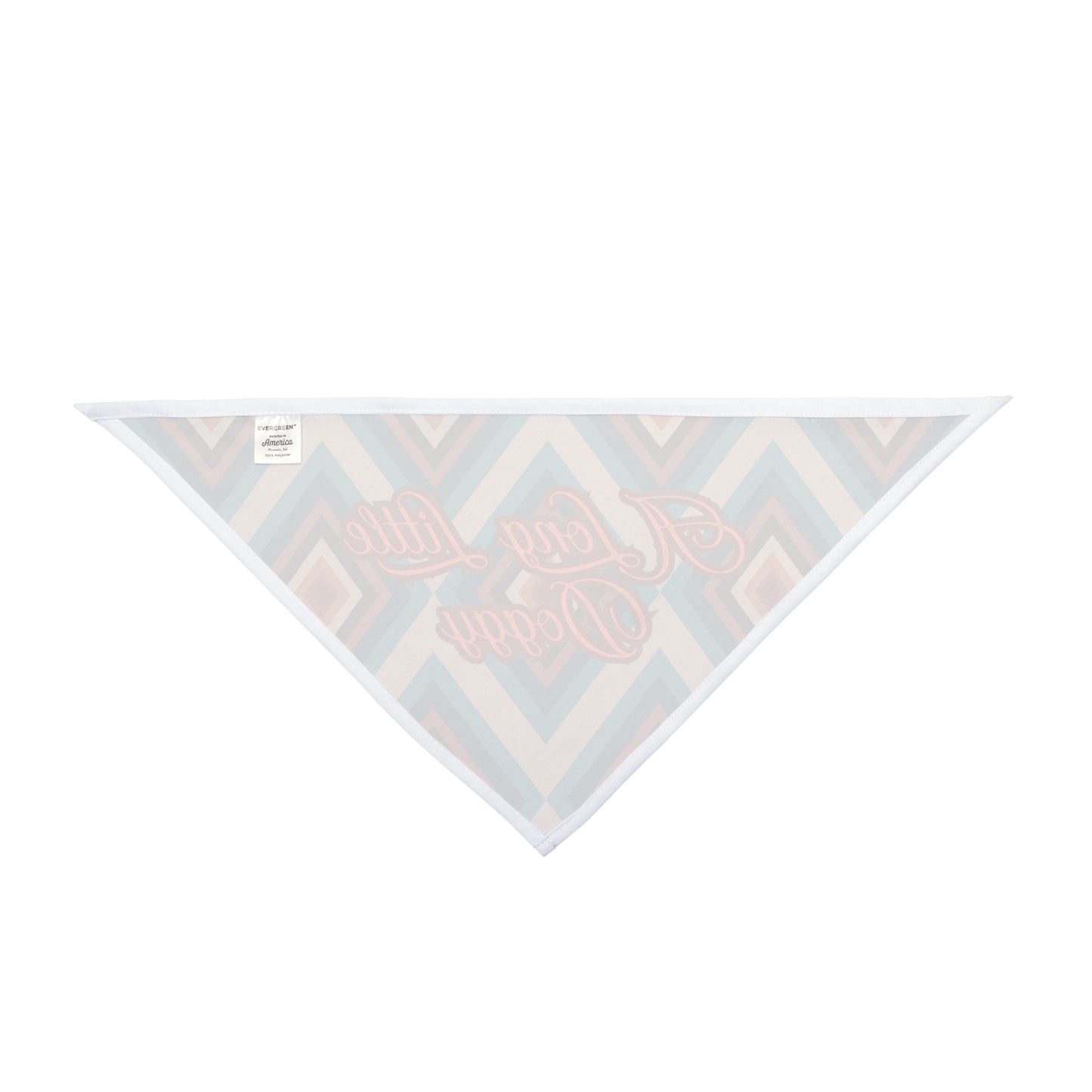 Retro Chevron 'A Long Little Doggy' Pet Bandana — Boho Dog Accessory
