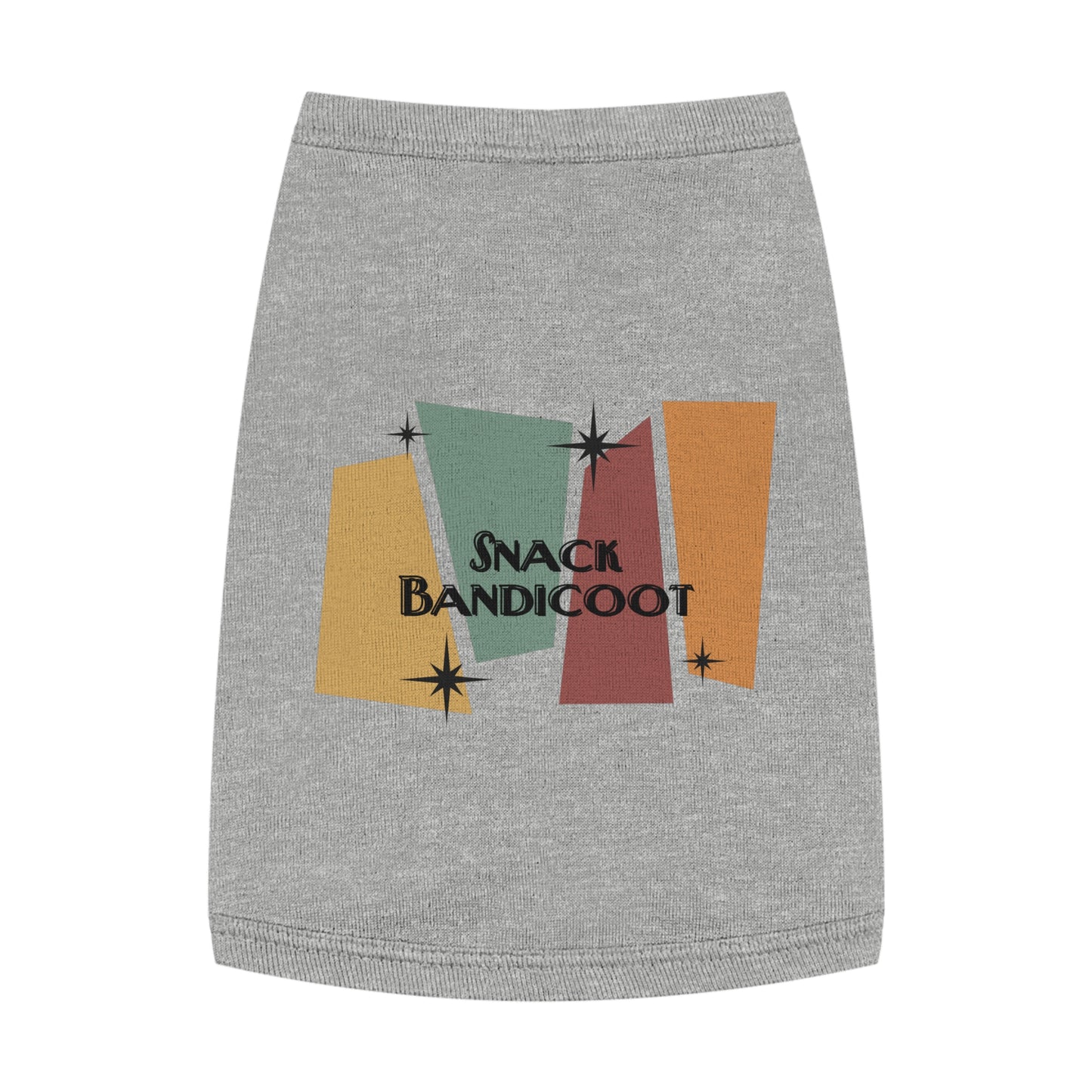 Pet Tank Top — Retro 'Snack Bandicoot' Graphic Dog/Cat Tee