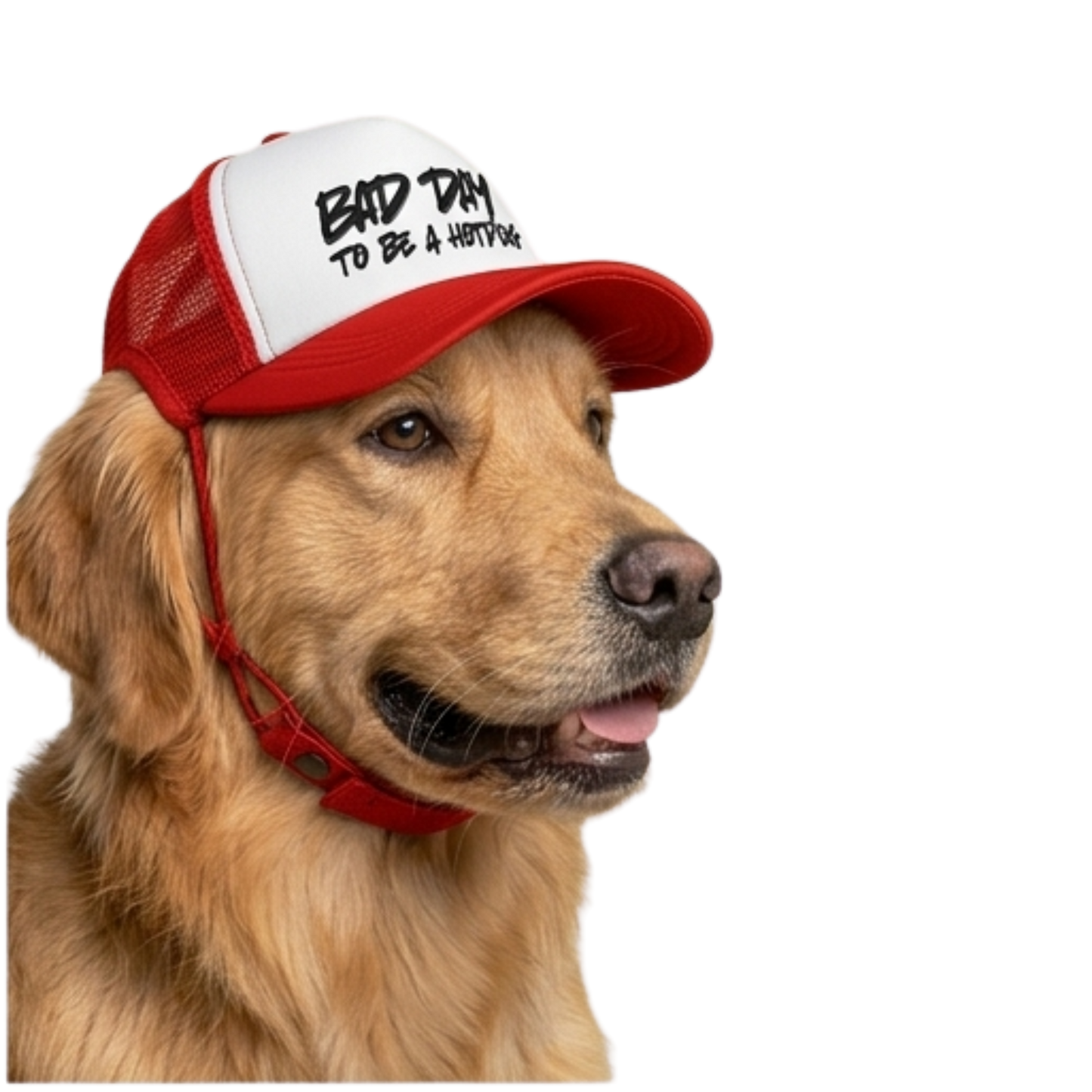 “Bad Day to Be a Hotdog” Matching Dog Foam Cap