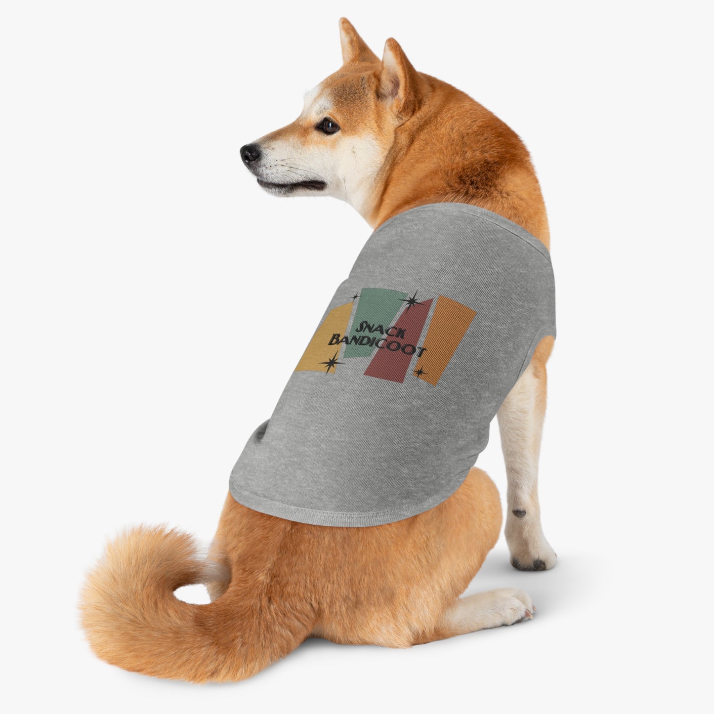 Pet Tank Top — Retro 'Snack Bandicoot' Graphic Dog/Cat Tee