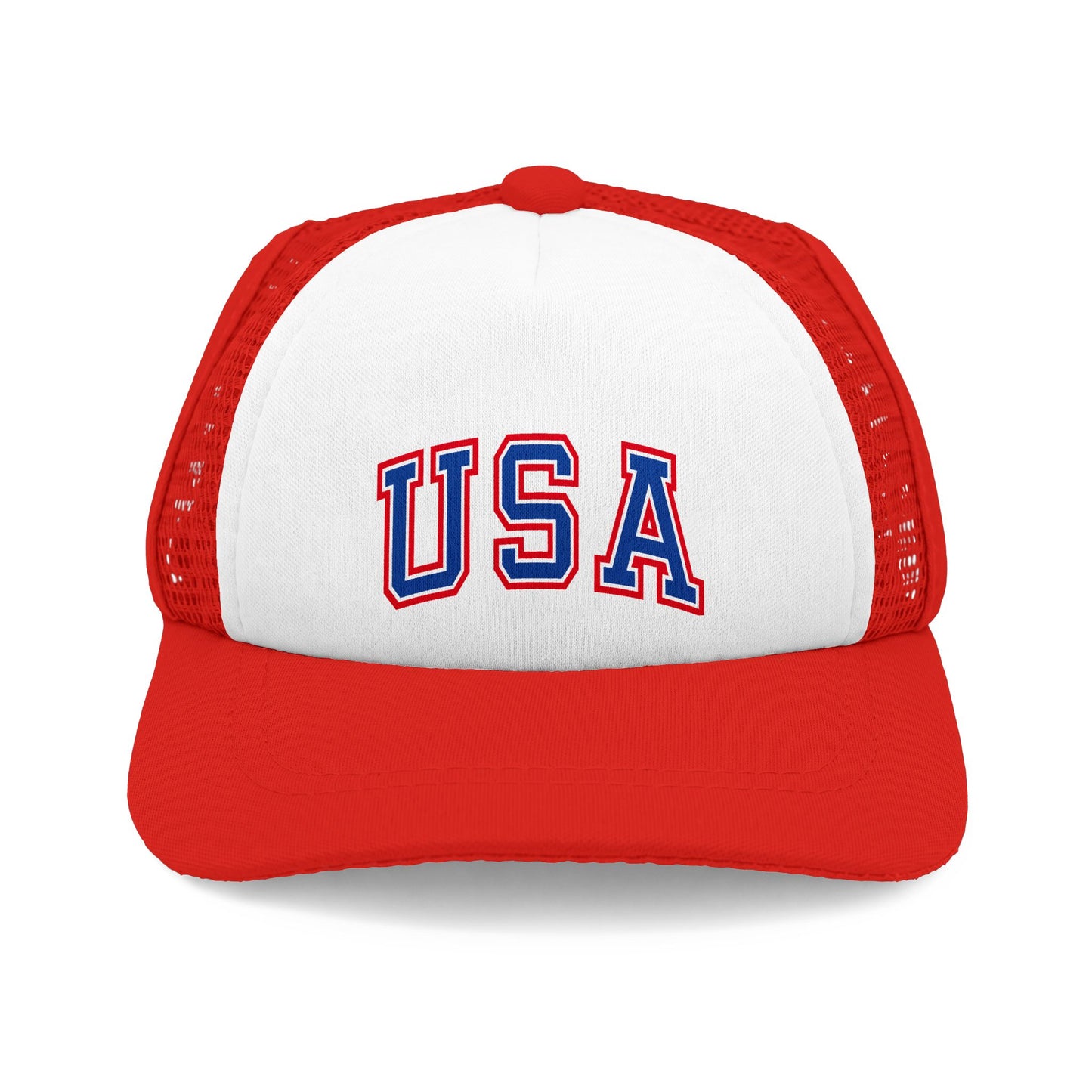 USA Foam Dog Trucker Hat – Patriotic Mesh Cap