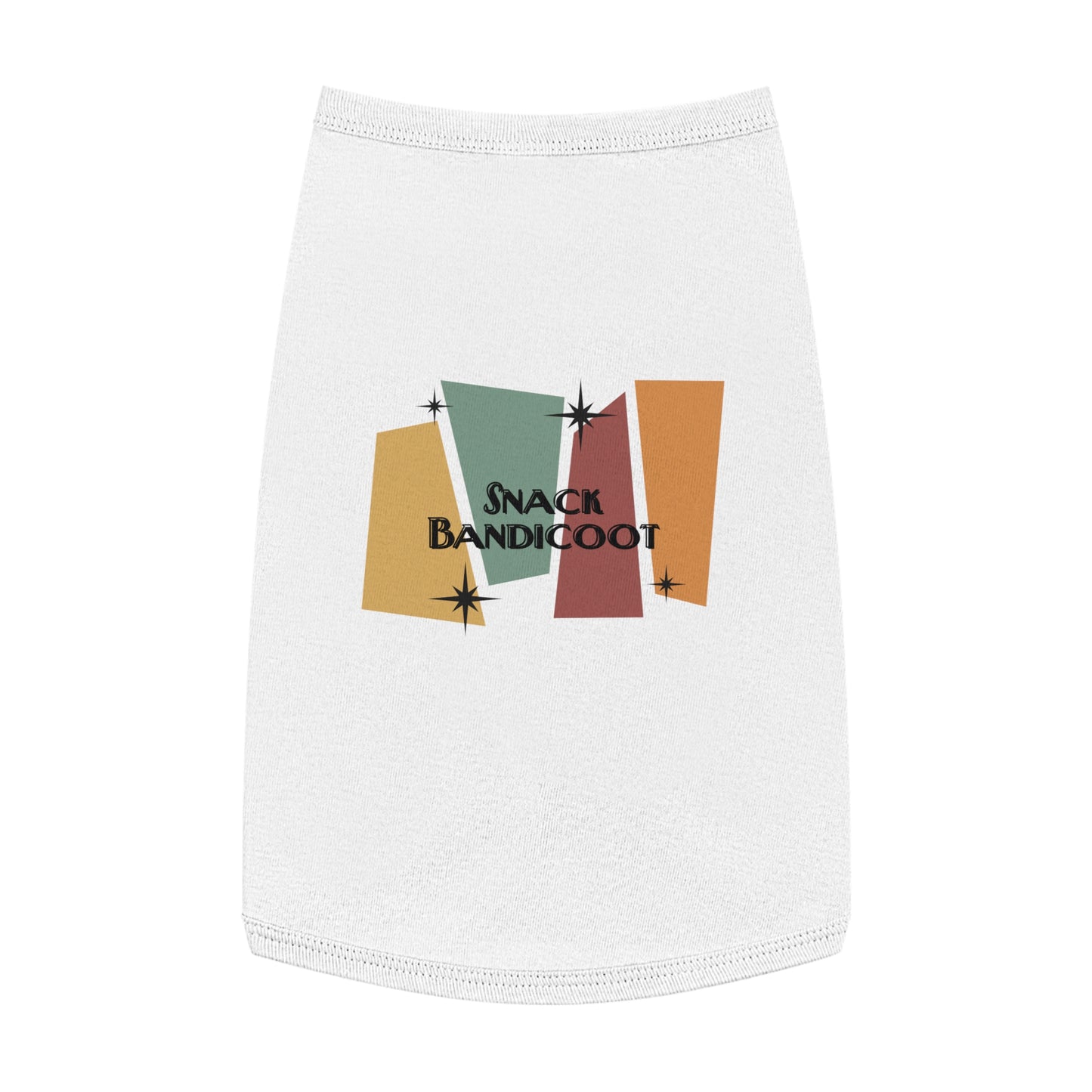 Pet Tank Top — Retro 'Snack Bandicoot' Graphic Dog/Cat Tee