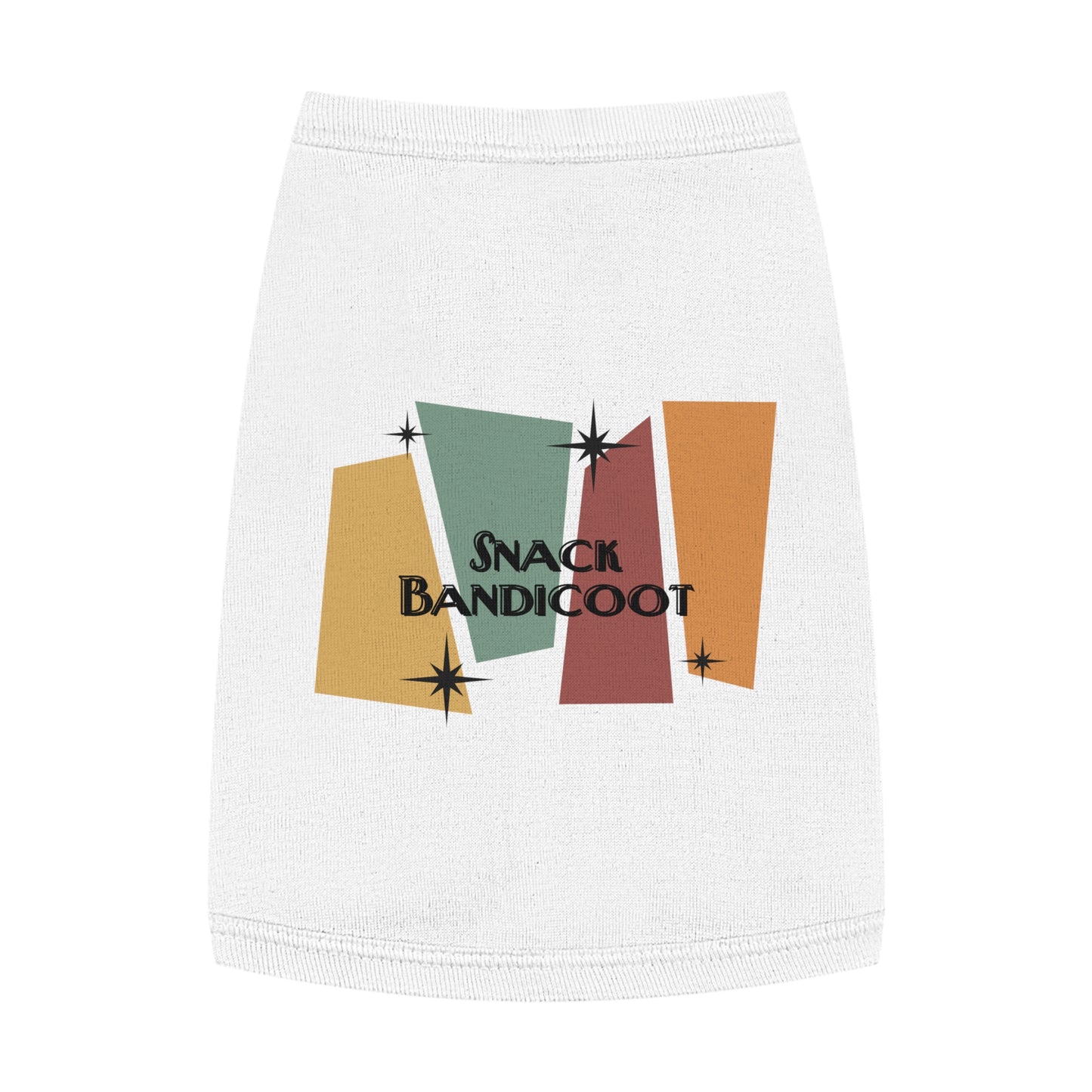 Pet Tank Top — Retro 'Snack Bandicoot' Graphic Dog/Cat Tee