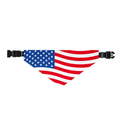 American Flag Clip-On Pet Bandana — Patriotic Dog & Cat Collar Accessory for 4th of July