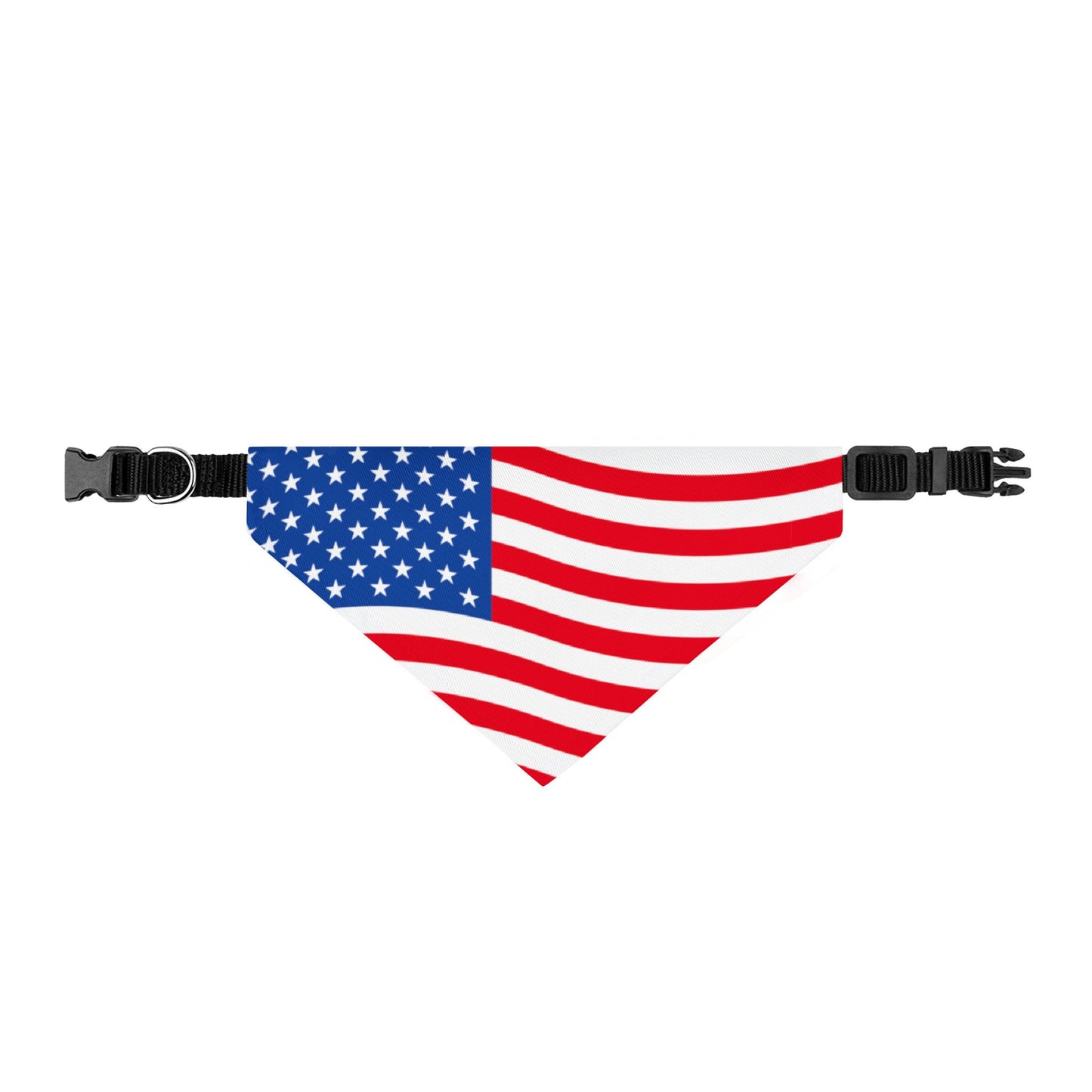 American Flag Clip-On Pet Bandana — Patriotic Dog & Cat Collar Accessory for 4th of July