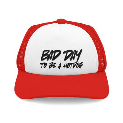 “Bad Day to Be a Hotdog” Matching Dog Foam Cap