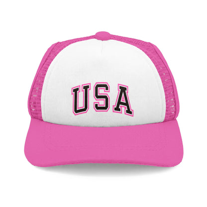 USA Foam Dog Trucker Hat – Patriotic Mesh Cap