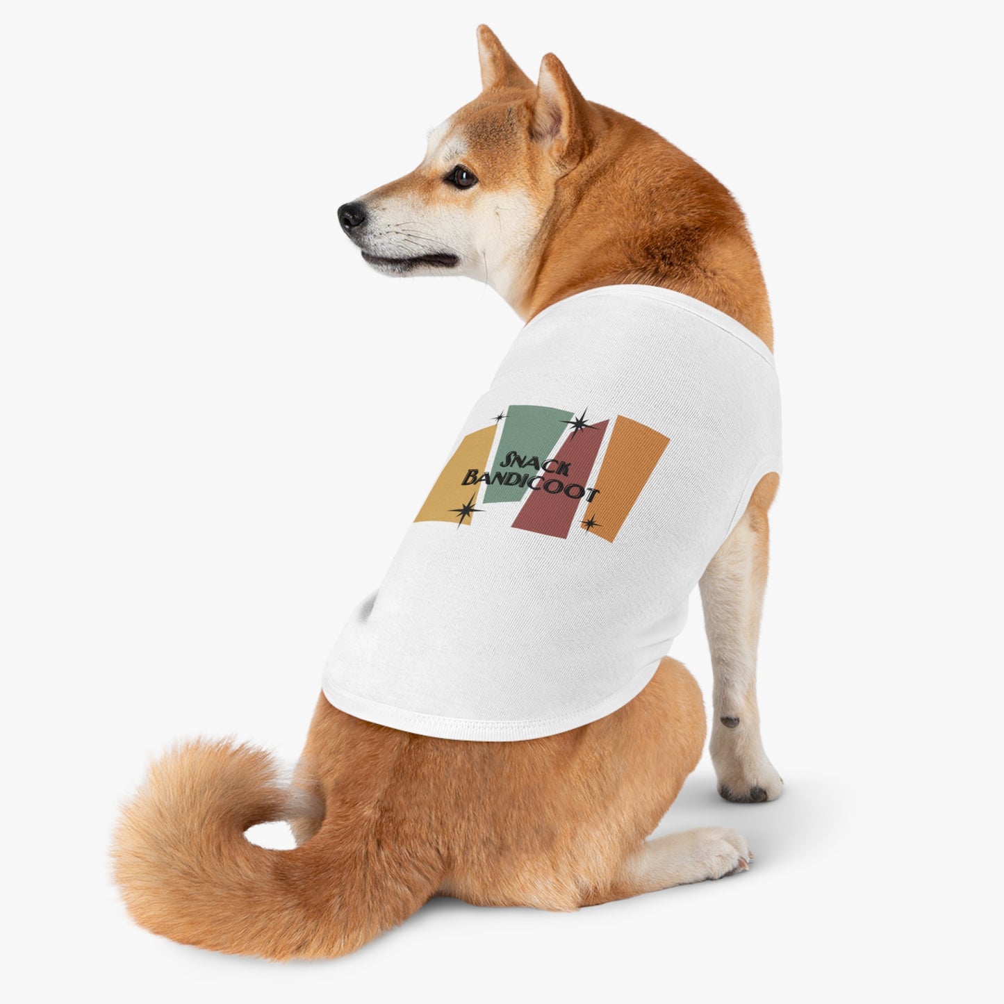 Pet Tank Top — Retro 'Snack Bandicoot' Graphic Dog/Cat Tee